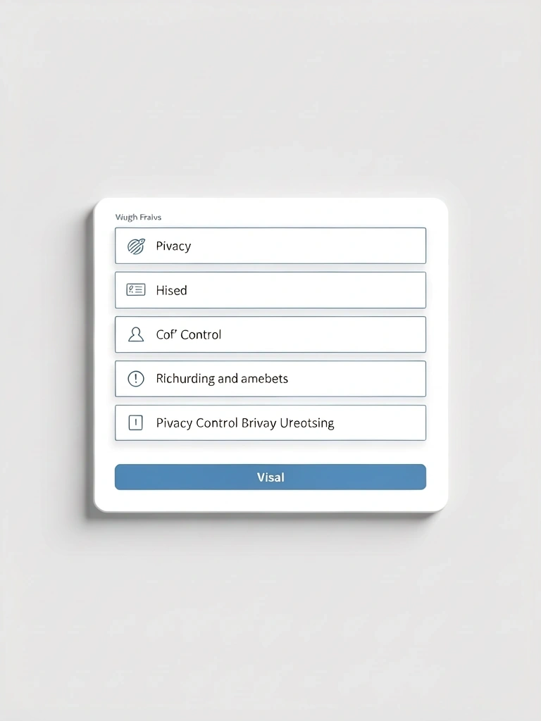 Privacy control visual